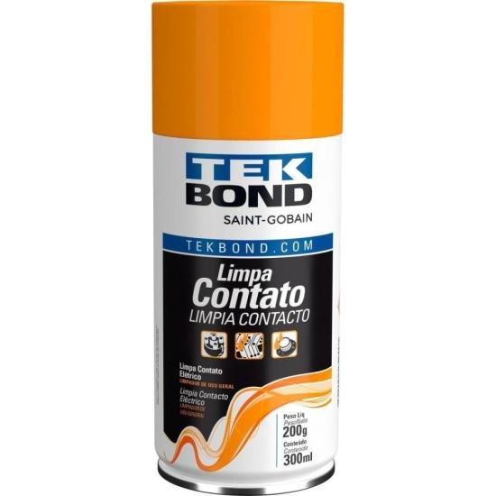Kit 12 Un Limpador De Contato Aerossol Spray 300Ml Tekbond