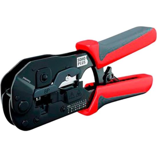 Alicate de Crimpar RJ45 de Passagem Sohoplus