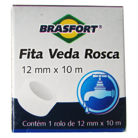 Fita Veda Rosca 12mmx10m Brasfort