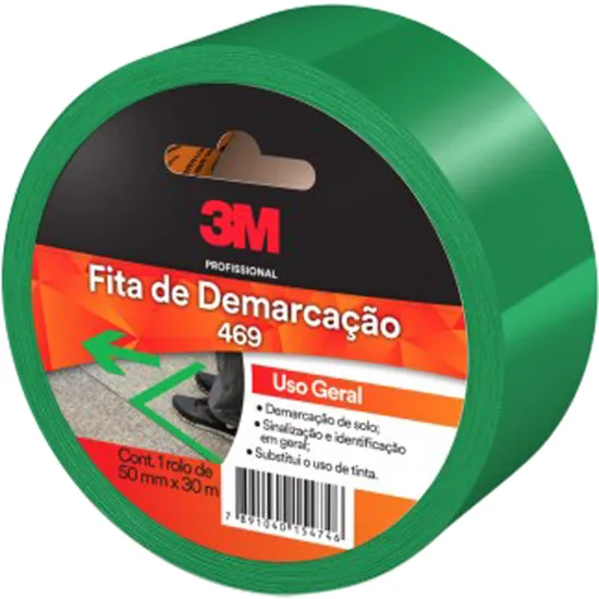 Fita de Demarcação 50mmx30m Verde 3M