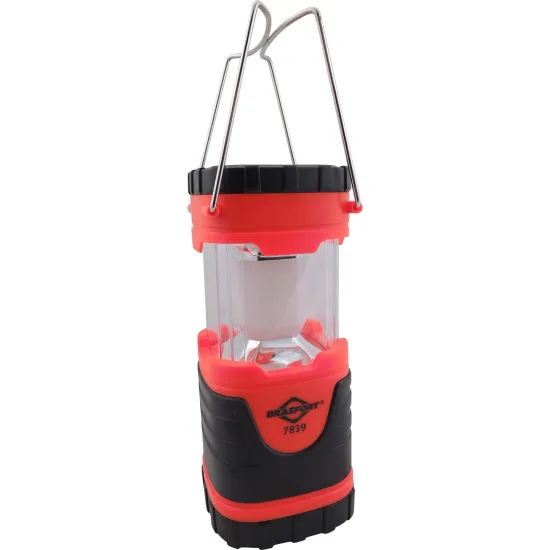 Lampião Retrátil LED Vermelho/Preto Brasfort