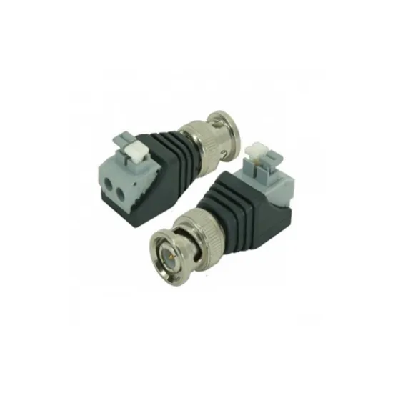Plug BNC com Borne Engate Rápido CBNC0005 Preto Storm (10 Un.)