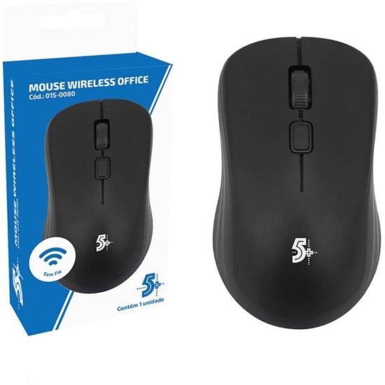 Mouse Sem Fio MW-500 Preto 5+