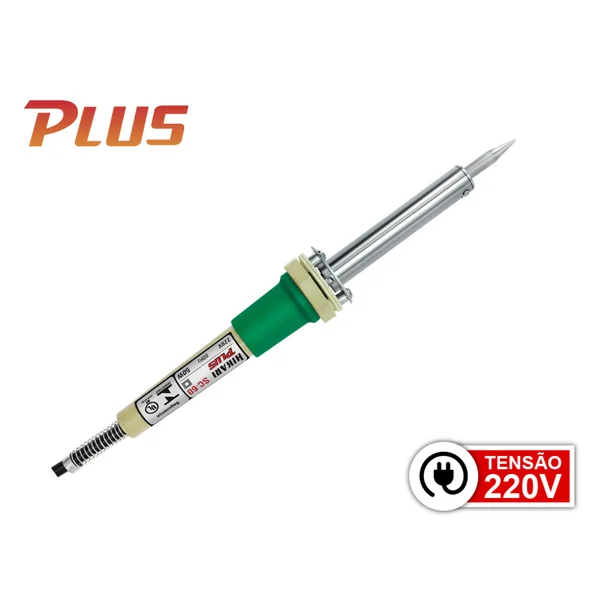 Ferro de Solda 50W 220V Plus SC-60 Verde Hikari