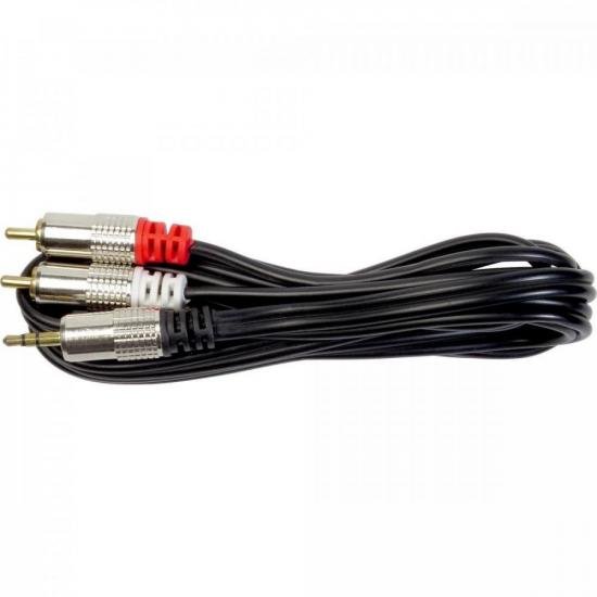Cabo P2 Stereo Para 2 RCA 10m Metal CBRC0030 Storm