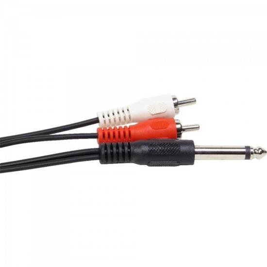 Cabo P10 Macho Mono Para 2 X Plug RCA Macho 1,8M Storm - PCT / 10