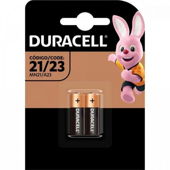 Pilha Alcalina 12v MN21/A23 (C/2 Pilhas) Duracell
