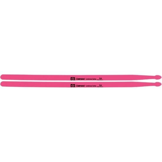 Baqueta Para Bateria Luminous Fiber Neon Pink 5A Liverpool - PAR / 2