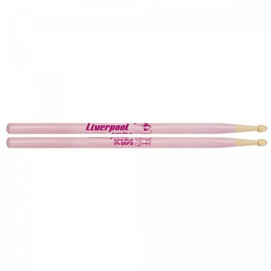 Baqueta Para Bateria Classic Kids Rosa Liverpool - PAR / 2