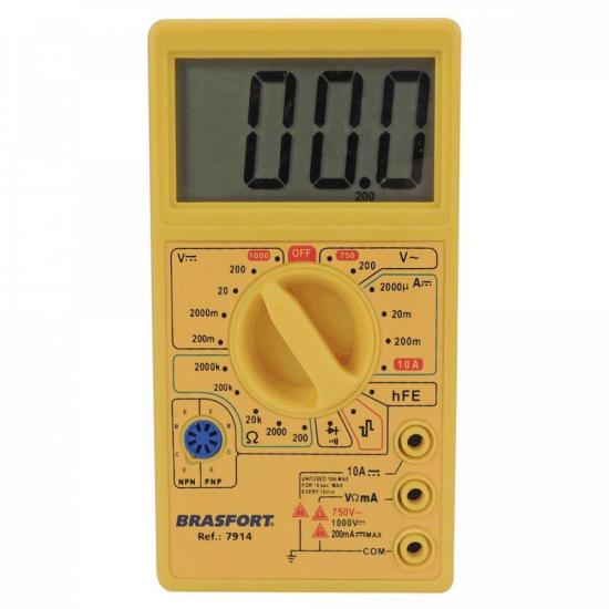 Multímetro Digital Com Display de 2,5 Brasfort