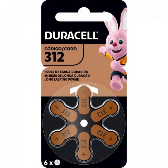 Pilha Auditiva 312 (Cartela C/6 Unid.) Duracell