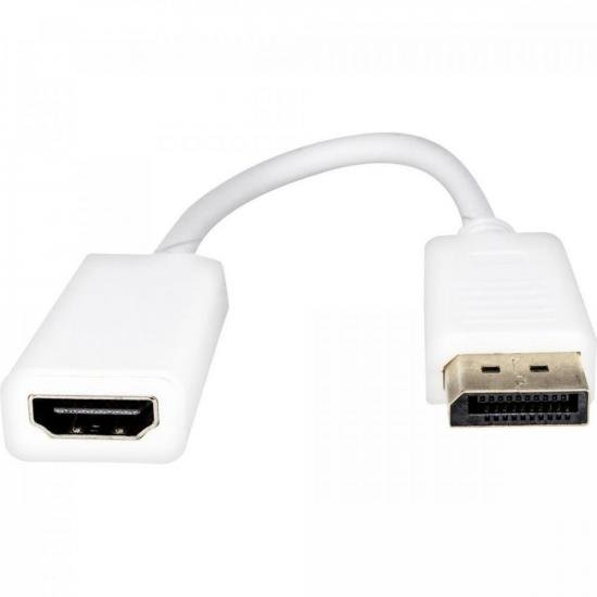 Adaptador Display Portátil Para HDMI 15cm ADAP0043 Branco Storm