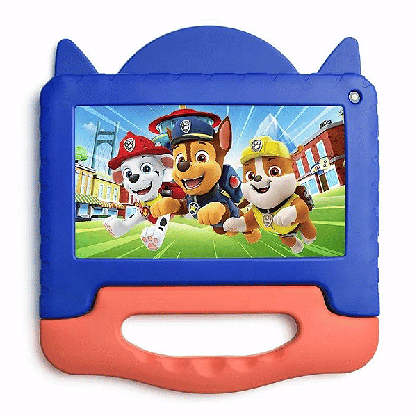 TABLET MULTILASER PATRULHA CANINA CHASE NB421 4GB RAM 64GB TELA 7" ANDROID 13 QUAD CORE MULTI + CASE