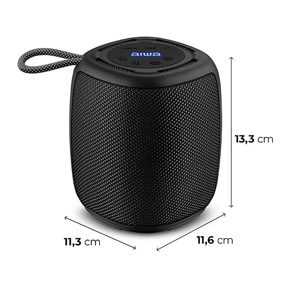CAIXA DE SOM AIWA MINI SPEAKER AWS-SP-03-B BIVOLT - PRETA