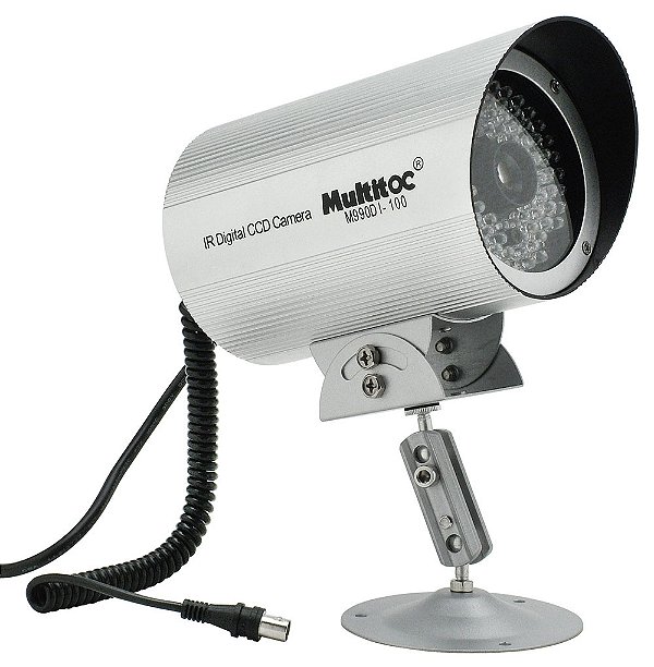 CÂMERA MULTITOC CCD COLOR IR100 1/ 3" SHARP 420 LINHAS 100MTS