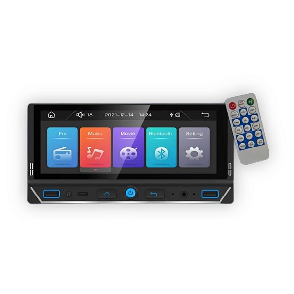 MULTIMIDIA MP5 ROADSTAR 6.86'' COM CARPLAY E ANDROID