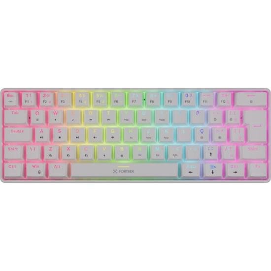 Teclado Mecânico Fortrek Gravity Air Compact Wireless Branco