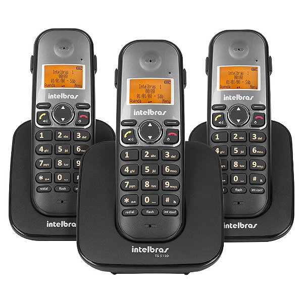 TELEFONE SEM FIO INTELBRAS TS5123 PRETO