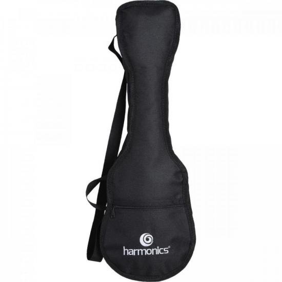 Capa Para Ukulele Concert Harmonics Nylon Preta