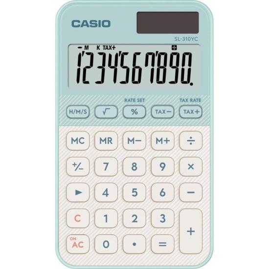 Calculadora de Bolso Casio SL310YC 10 Dígitos Verde Claro