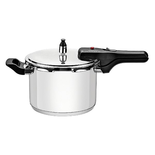 Panela de Pressão Tramontina Brava em Aço Inox com Fundo Triplo 20cm 4,5L