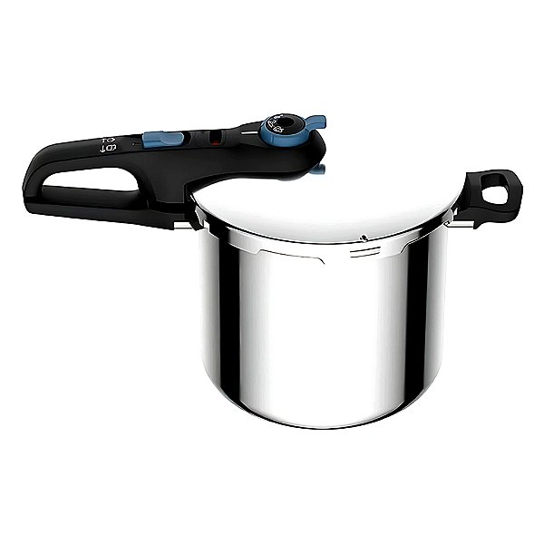 Panela De Pressão 8L Aço Inox Secure Trendy com Indução e Fechamento Externo Rochedo