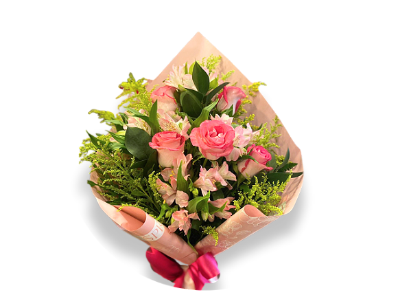 Buquê de Rosas Nacionais com Mix de Flores