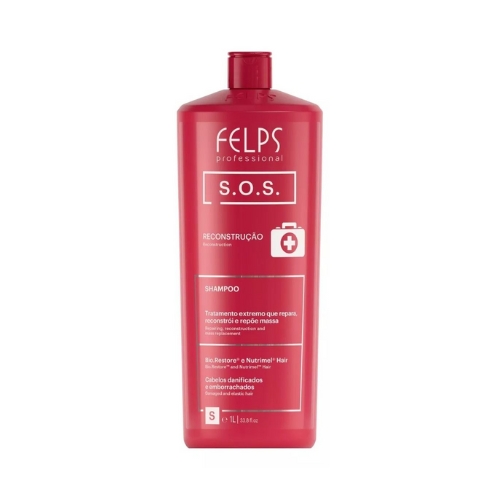 Shampoo S.O.S. Felps 1000ml - Reparação e Fortalecimento