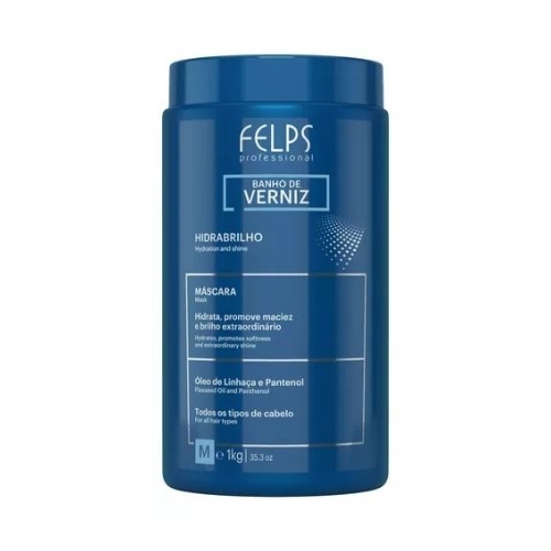Máscara Banho de Verniz 1Kg - Brilho Intenso e Hidratação