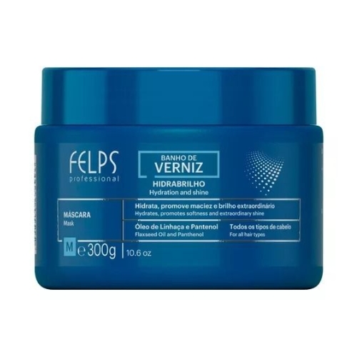 Máscara Banho de Verniz 300g - Brilho Intenso e Hidratação