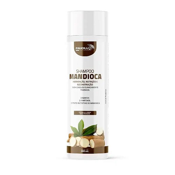 Paiolla Shampoo Mandioca Hidratação Nutrição e Reconstrução 300ml