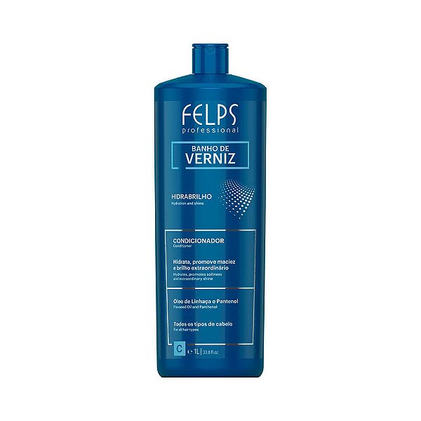 Felps Banho de Verniz Condicionador Hidratante Hidratação Intensa 1L