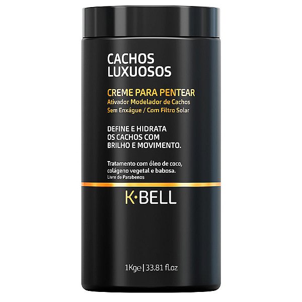 Kbell Creme de Pentear Cachos Luxuosos Definição e Hidratação 1kg