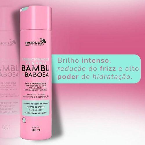 Paiolla Condicionador Pós-Progressiva Bambu + Babosa Hidratação e Brilho 300ml