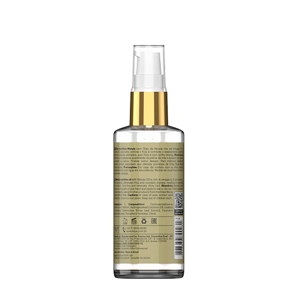 Felps Xmix Oil Marula Hipernutrição Óleo Capilar Reparador 50ml