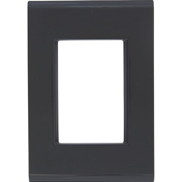 Tramontina Liz Placa 3 Postos 2x4 Grafite