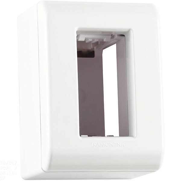 Tramontina LizFlex Caixa Sobrepor 1 Posto Branca