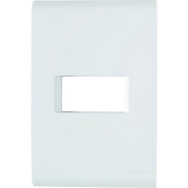 Tramontina Liz Placa 1 Posto Horizontal 4x2 Branca