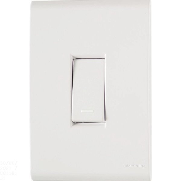 Tramontina Liz Conjunto 4X2 - 1 interruptor simples 10A 250V