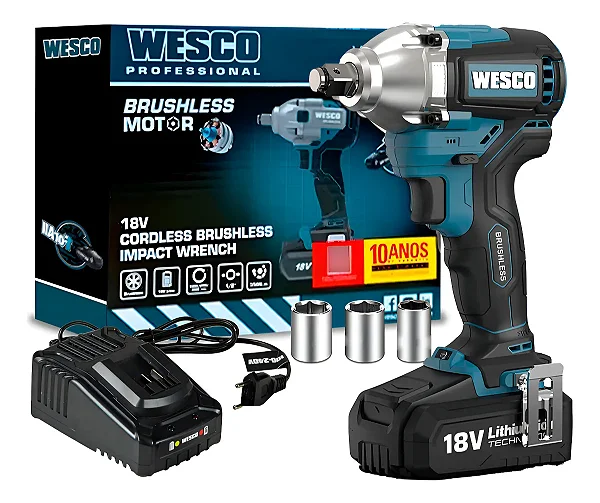 Chave de Impacto 18V Brushless – 350 Nm – WS2407.9 – Wesco