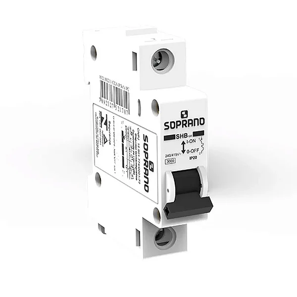 Disjuntor DIN Branco Unipolar Curva C 32A 240V 4,5kA SHB1GII Soprano