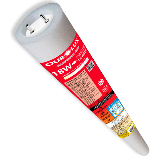 Superled Tubular T5 18W C/ Driver Bivolt 6500K – Ourolux