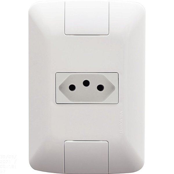 Tramontina Aria Conjunto 2x4 1 Tomada 2P+T 20A 250V Branco