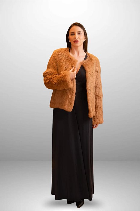 VEST CASACO DE PELE CLASSICO FEM MADRE REINA 60243
