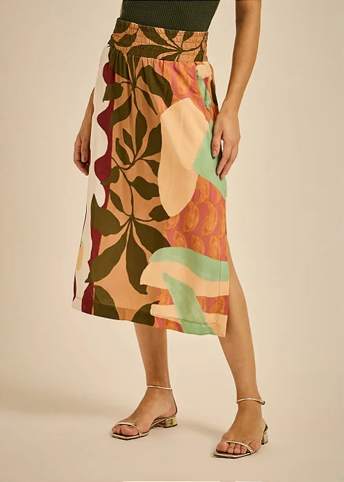 SAIA MIDI MOB COM ESTAMPA KALPENI FEMININA