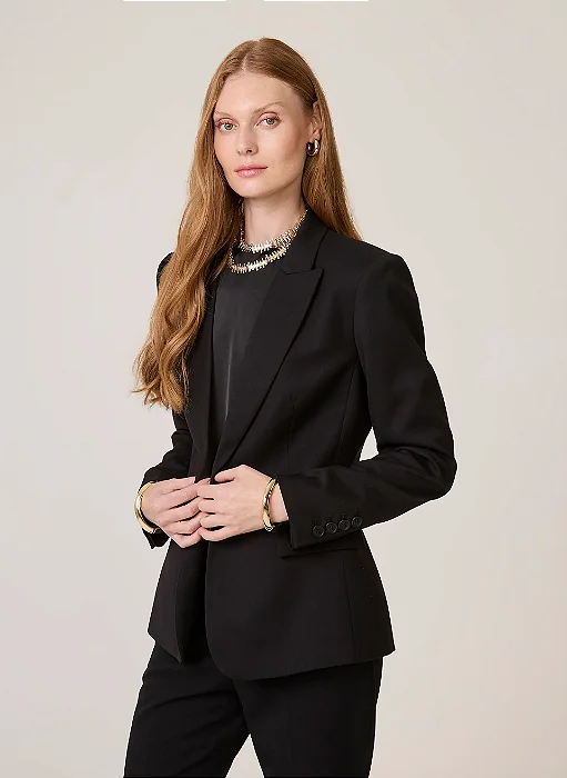BLAZER DUDALINA ALFAIATARIA SLIM FIT FEMININO PRETO
