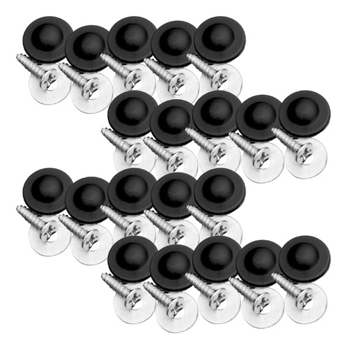 1 Kit Parafuso Forro Porta Fusca Brasilia Kombi Preto