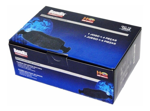 Jogo Pastilhas Freio Toyota Hilux 04..08  Bendix Hq2204a