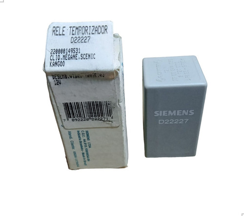 Rele Desembacador Vidro Traseiro Clio Megane Trafic D22227