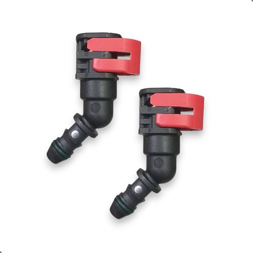 2 Conector Engate Rapido Combustivel 45° 8mm X 8mm